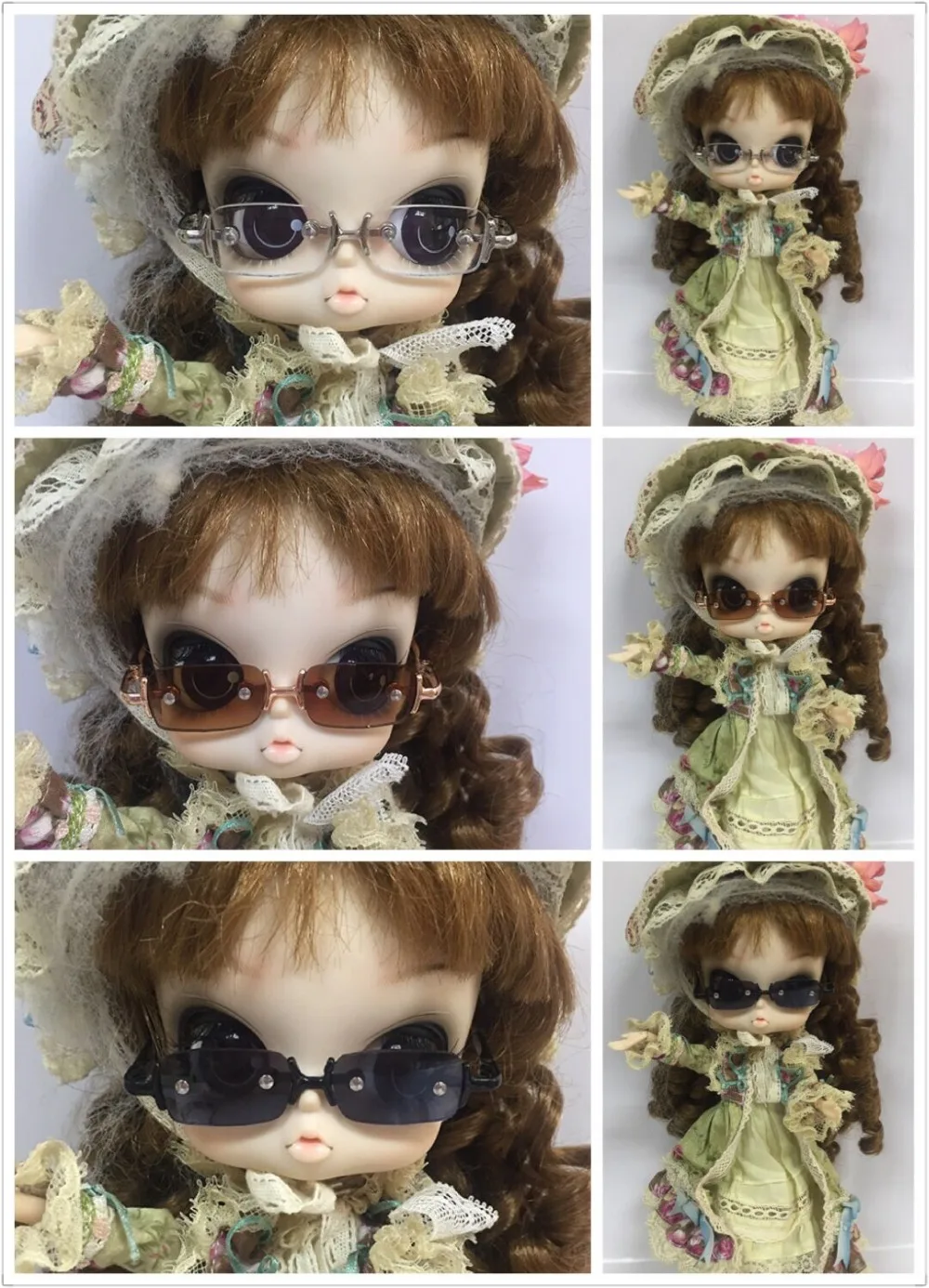 BdJD очки для кукол 6,5 см, для 1/3 BJD куклы, pullip 0621