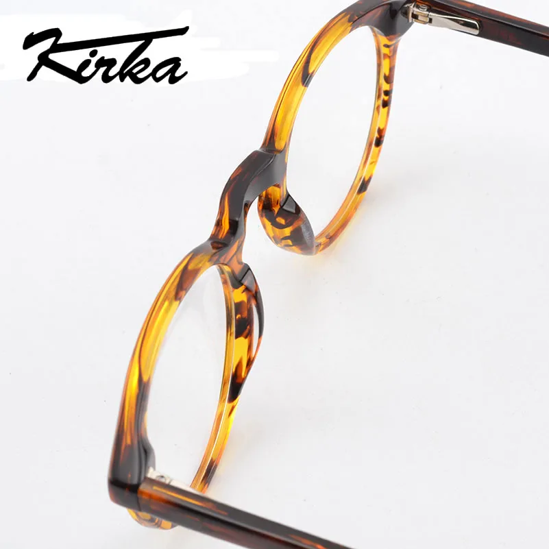 Najtaniej Kirka rama okulary kobiety okulary rama pełna ramki okrągłe do czytania w stylu Retro czyste soczewki do okularów okulary octanowe ramki