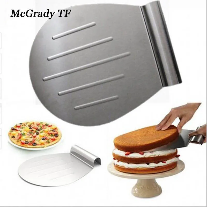 cake transfer device transfer board stainless steel cake decorating cake taking mobile tray shovel sugar demixer Cake Lifter