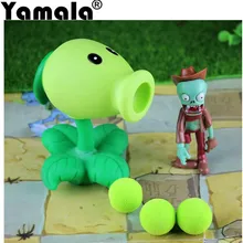  Yamala 2017 PVZ Plants vs Zombies Peashooter PVC Action font b Figure b font Model