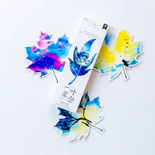 30 шт./упак. небо в листья Закладка бумажные закладки рекламные подарочные канцелярские принадлежности бесплатно for для книг закладки книг