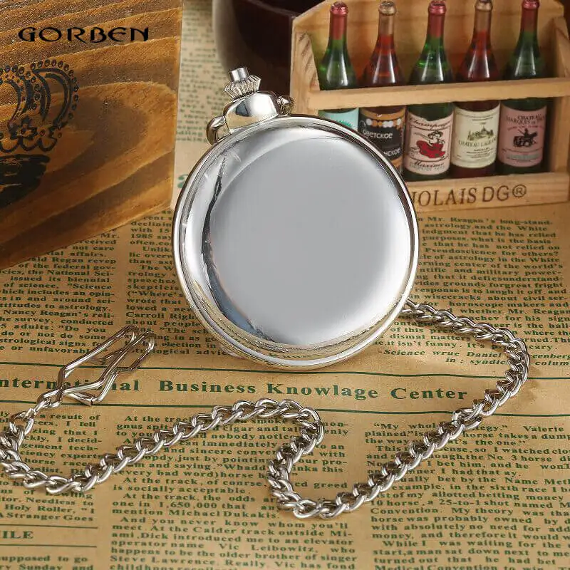 Engraved Silver Free-Mason Theme Pocket Watch Golden Freemasonry Masonic Quartz Fob Watches for Men Clock Gifts Relogio De Bolso