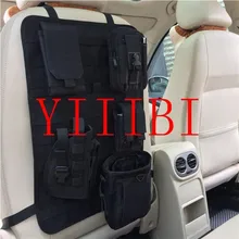 Car Seat Back Organizer, Tactical MOLLE Vehicle Panel Car Seat Cover Protector Universal Fit