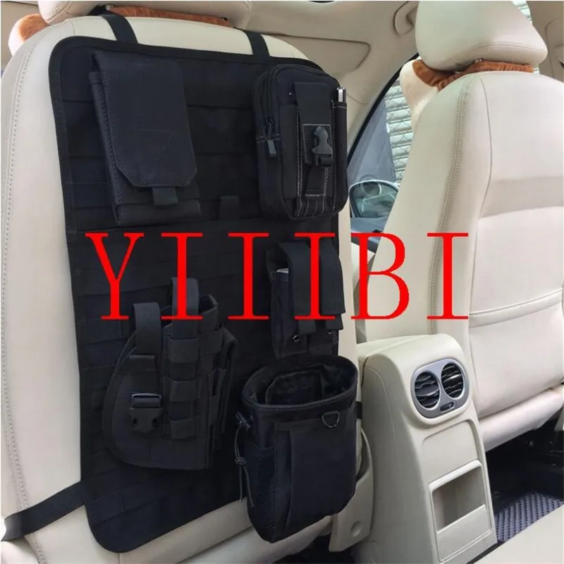 

Car Seat Back Organizer, Tactical MOLLE Vehicle Panel Car Seat Cover Protector Universal Fit