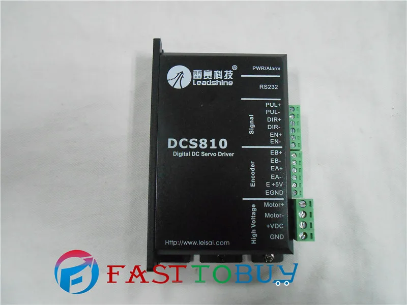 

DCS810 Leadshine Digital DC Brush Servo Drive Servo Amplifier Servo Motor Controller up to 80VDC/20A NEW Original