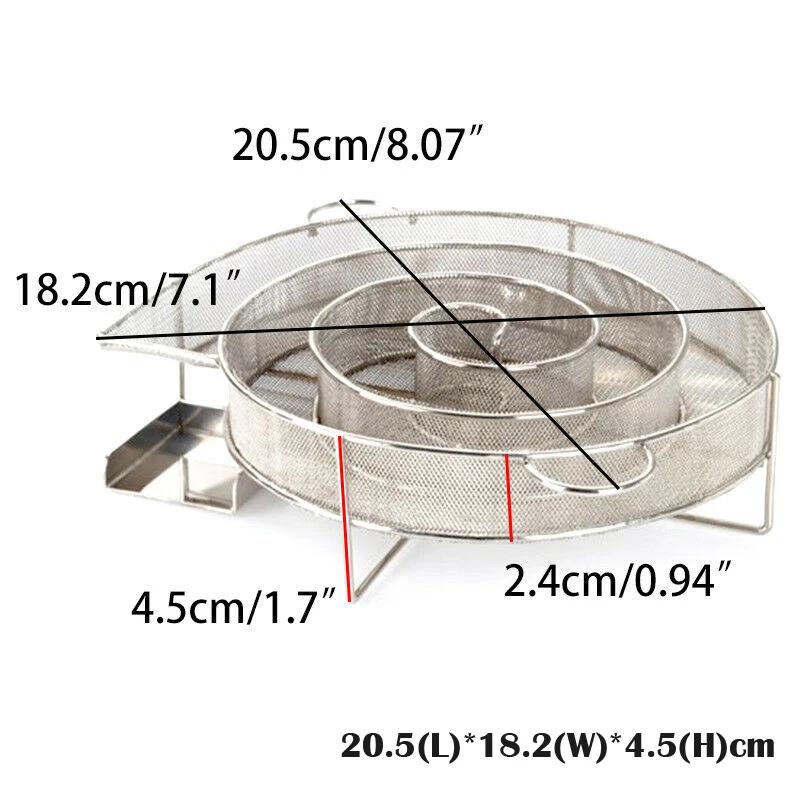 BBQ Cold Smoke Generator Grill Tool Accessories Wood Chips Cold Smoking Box Salmon Meat Burn Cooking stainless bbq Tools