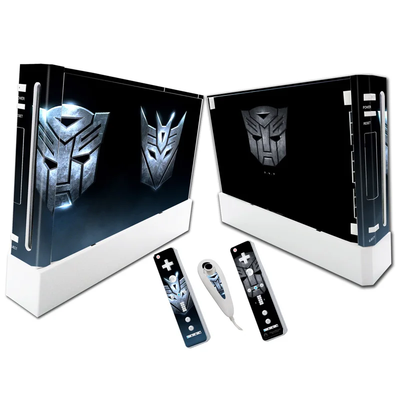 

For W ii Console Cover with Remotes Controller Skins For Nintend w ii skin sticker for w ii skin---0161