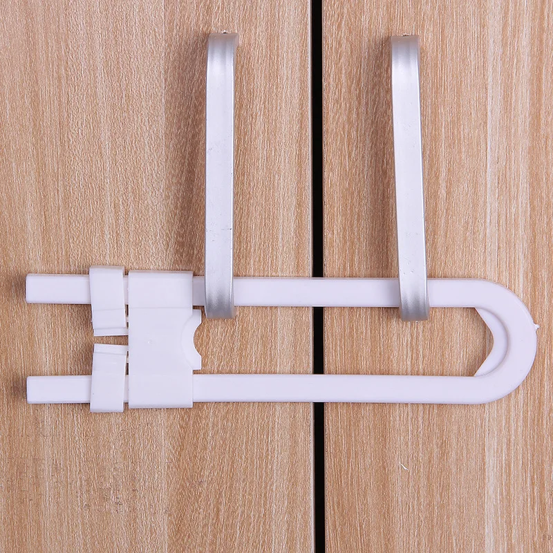 

4Pcs/lot Baby Safety Lock Kids Child U Shape Cabinet Locks Children Protection Cupboard Security Door Lock Plastic Lock