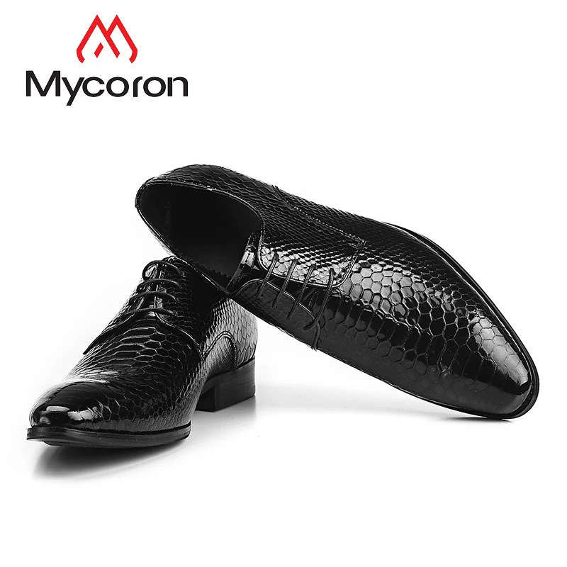 Mycoron Роскошные модные брендовые ручной змеиной блестящие лакированные из