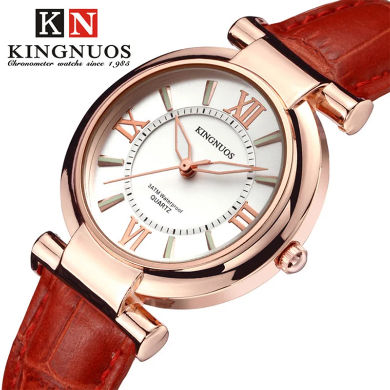

Fashion casual ladies watch leather strap waterproof women numerals luminous relogio feminino relogio masculino montre femme