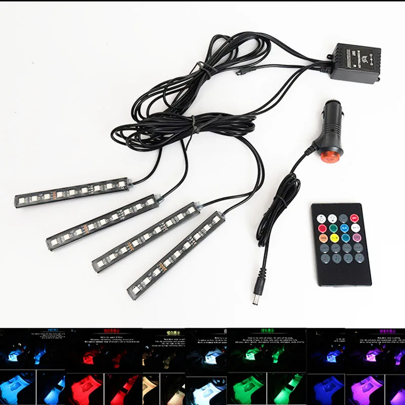 

1Set Interior Remote/Voice Control Car LED Neon Lamp For Toyota Corolla Camry Prado Prius Highlander Crown RAV4 Cadillac