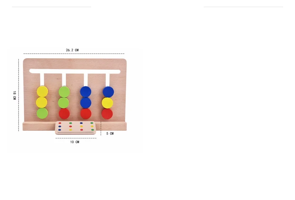 Лидер продаж Детская игрушка Монтессори Четыре цвета игры Цвет соответствия для дошкольного образования Дошкольное Обучение Обучающие