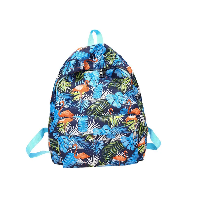

Will Capacity Flamingo Flower Colour Student Package Small Fresh School Agitation Flow Both Shoulders Backpack girl