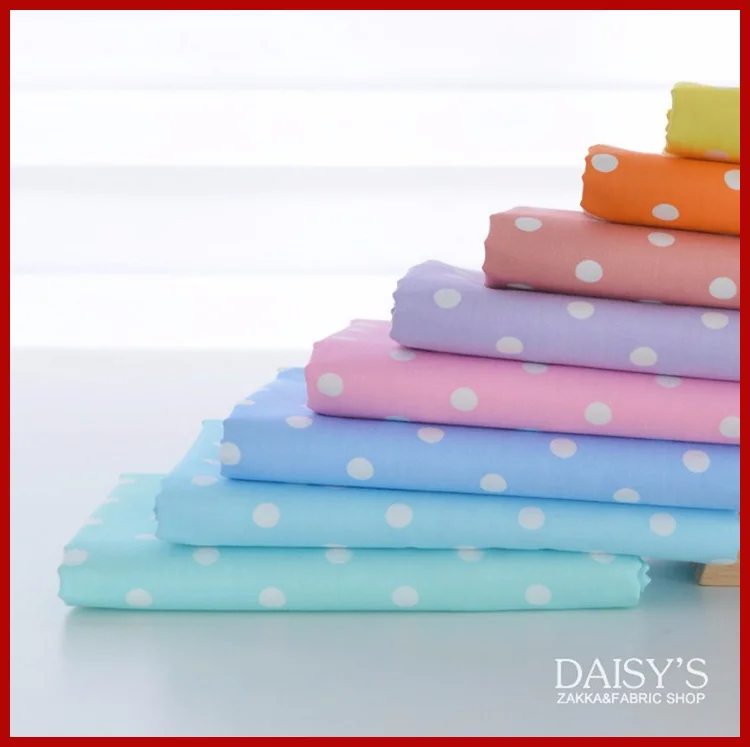 

C1036 SMTA Cotton fabric the cloth Patchwork Fabrics by the meter Cotton cloth for needlework Color wave point 50*160 cm