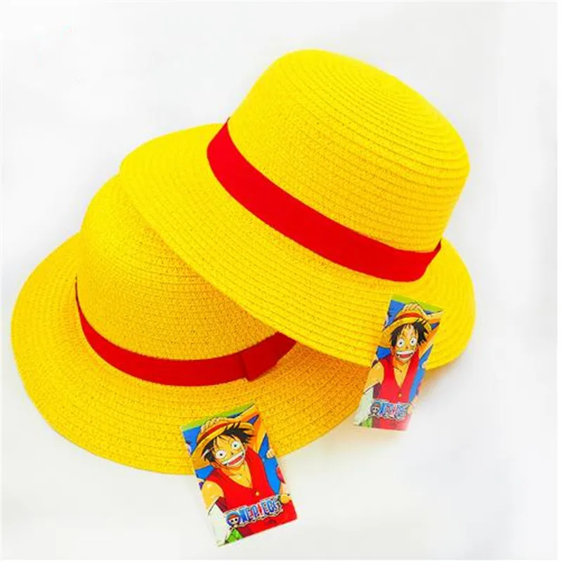 

Halloween Cosplay ONE PIECE Luffy Straw Cap Anime Periphery Straw Hat Prop New Anime Hat Men And Women Applicable