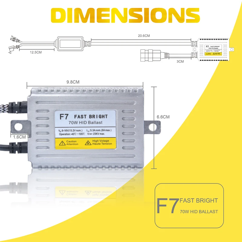 H1 HID лампы Bi xenon супер Мощность балласты дневного фар DIY модернизации 55 W Canbus 70 W H4 H7 H11 HB3 HB4 9005 9006