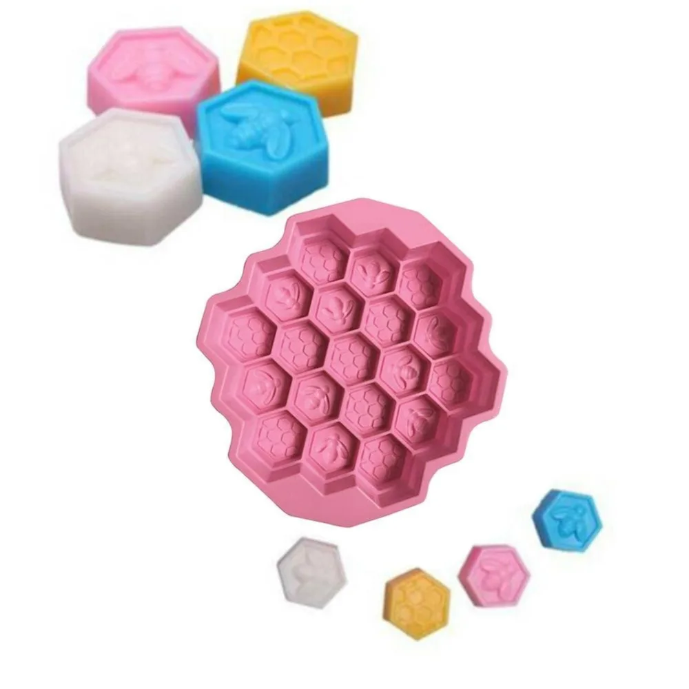 

Honey Bee Wedding Silicone Soap Mold 6 Forms For Crafts Cube Multi DIY Handmade Soap Making Supplies Material Tools