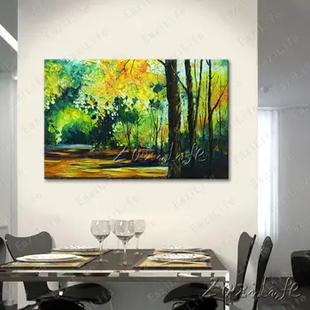 

Hand painted Canvas Oil painting Wall Pictures for Living room wall decor art canvas painting palette knife landscape 2