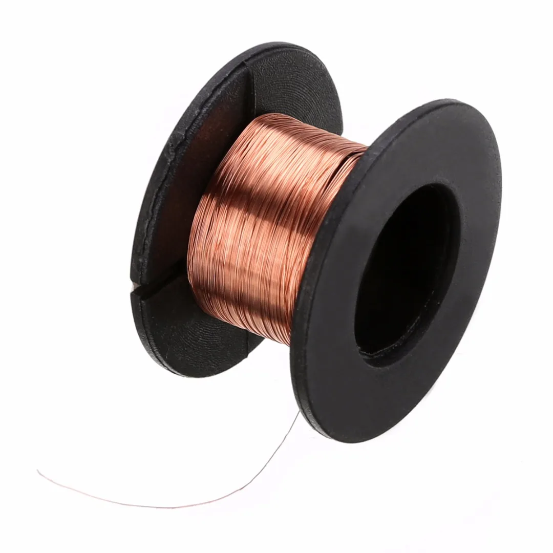 5pcs 0.1mm Copper Soldering Solder PPA Enamelled Repair Reel Welding Wire Machine Motor Winding