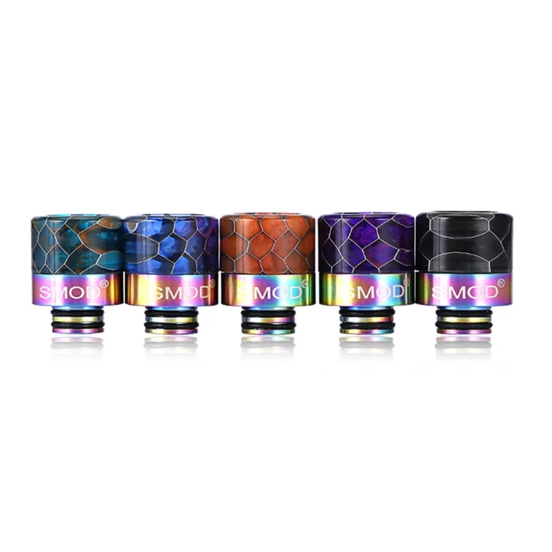 

Vape Accessories 510 Drip Tip Resin Snake Pattern with Steel Vape Mouthpiece for rda rta Atomizer Elektronik Sigara
