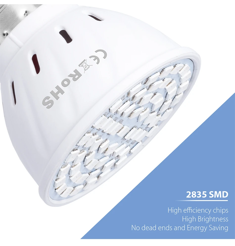 GU10 фитолампы E27 светодио дный полный спектр светать MR16 светодио дный лампы рассады 48 60 80 светодио дный s B22 Растениеводство лампа для