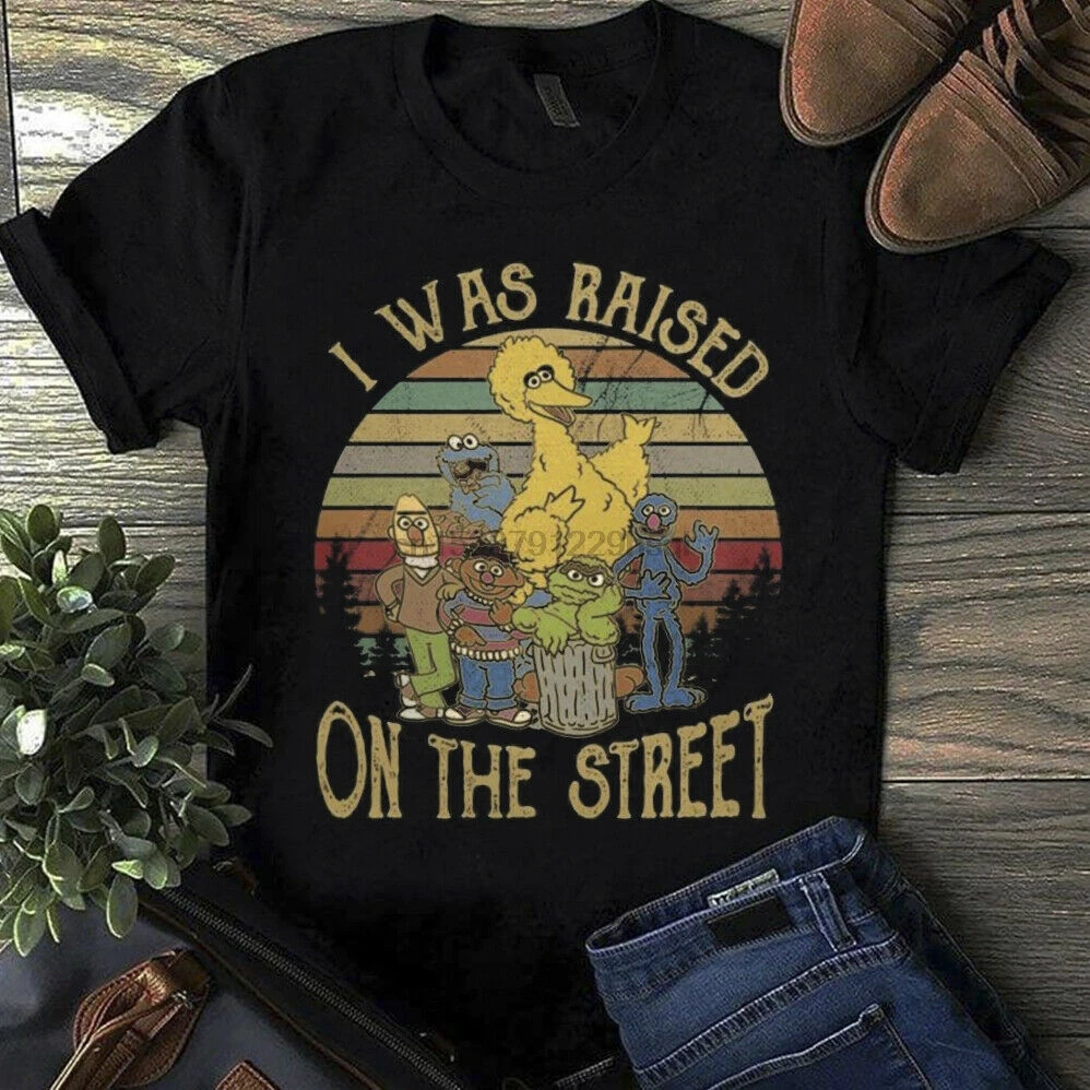 

The Muppet Show I Was Raised On The Street Vintage T Shirt Black Men S 4Xl Shirt