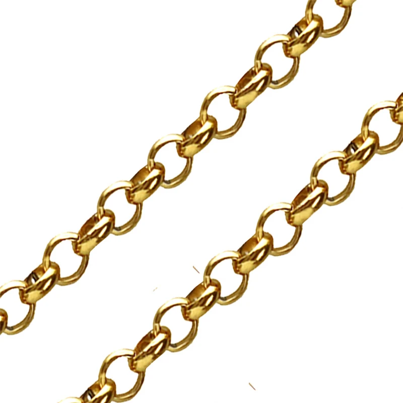 Rolo Chain Round Link 7mm 22inch Men 