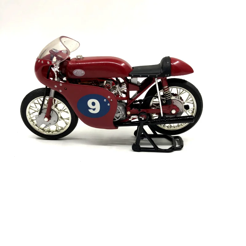 

Bulk 1:18 JAWA Old Racing Car 9 Alloy Motorcycle Model Collection model