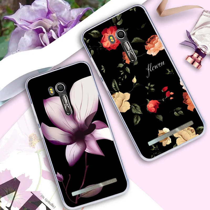Чехол для Asus Zenfone Go ТВ ZB551KL G550KL Симпатичные Фламинго задняя крышка мягкая TPU печати