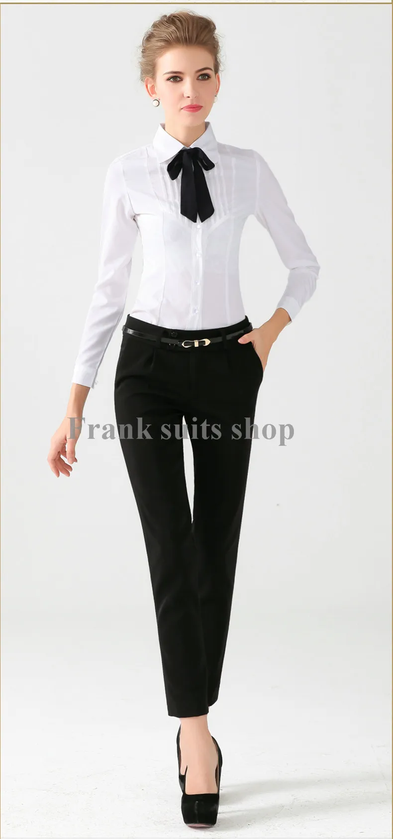 Модные женские деловые костюмы, формальные брюки в деловом стиле, костюмы на заказ, черная Униформа на пуговицах, дизайнерские костюмы