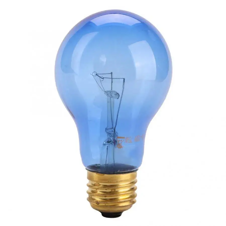 

Reptile Lamp Bulb Reptile Pet Heating Light Bulb E26 110-120V 50W 75W Heat Light Lamp Heating Bulb Blue For Reptile Pet