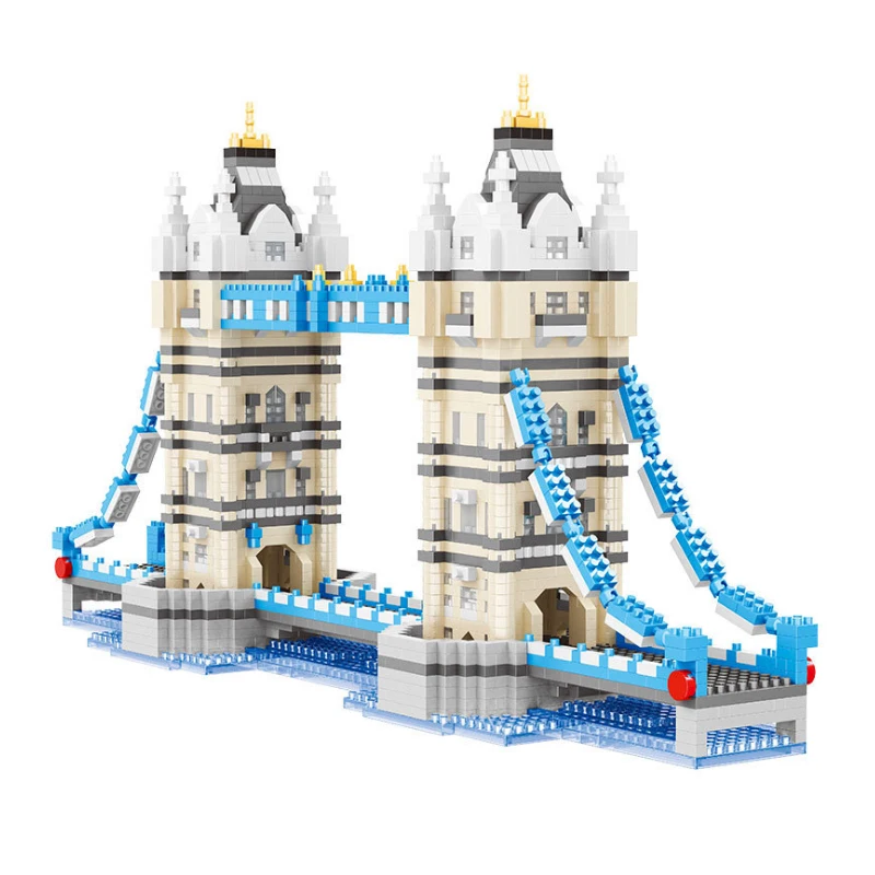 2019 Balody world architecture известный Лондон строительство моста блоки игрушки алмазные Diy