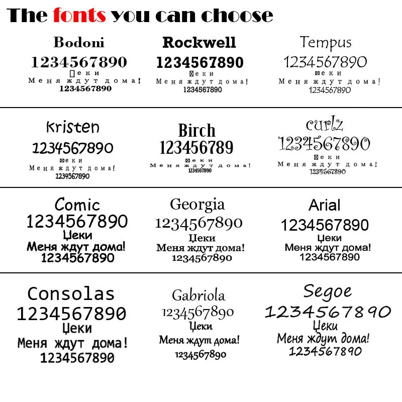 fonts