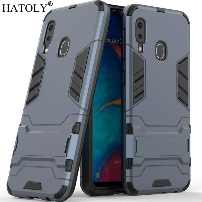 

HATOLY For Armor Case Samsung Galaxy A20e Case Robot Silicone Rubber Hard Back Phone Cover For Samsung A20e A202F A 20e SM-A202F