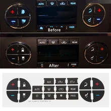 AC Dash кнопка наклейка Ремонт для GMC Acadia Sierra Yukon для Chevy Avalanche Silverado Suburban Tahoe внутренние молдинги