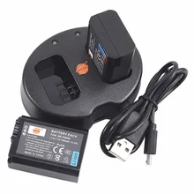 DSTE 2 шт. NP-FW50 NP-FW50 литий-ионный Батарея с двумя USB Зарядное устройство для Sony NEX-7 NEX-5N nex-f3 ST-A37 NEX-3KS A7 Камера