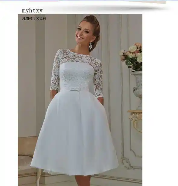 vintage style short wedding dresses