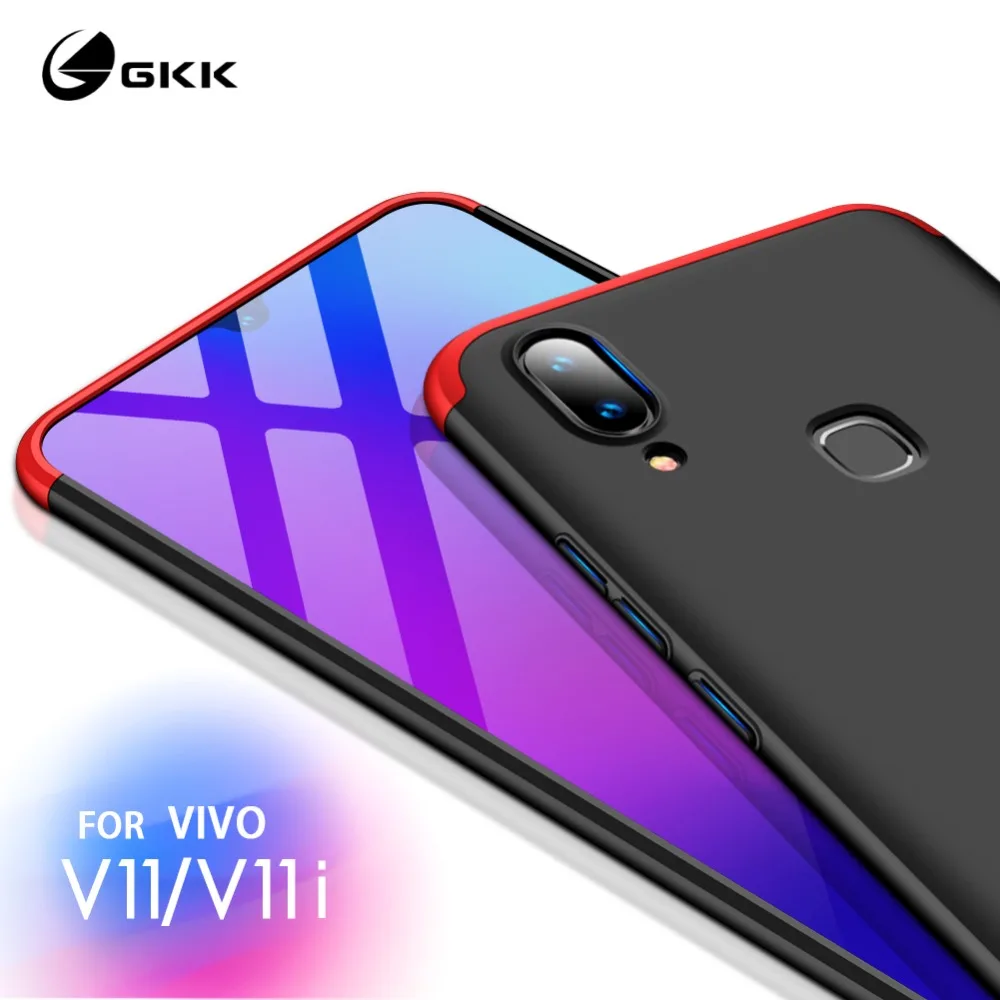 GKK Роскошный чехол для Vivo V11 pro 3 в 1 дизайн 360 полная защита Жесткий ПК