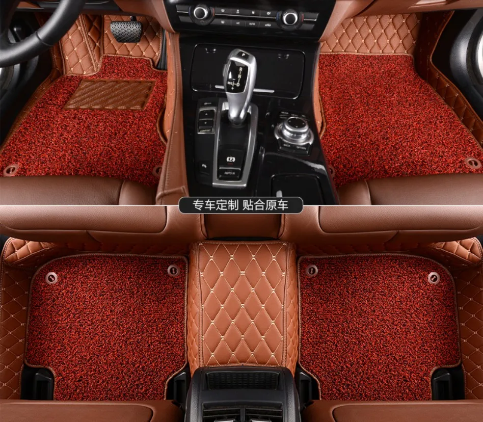  For Honda CIVIC 2011-2015 Floor Mats Foot Carpets Auto Step Mat High Quality Brand New Embroidery L