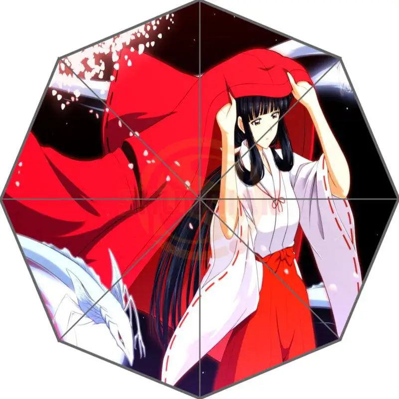 Зеленый Новое поступление Inuyasha Аниме Прохладный Зонты удивлен подарок для друга на день рождения - Цвет: Зеленый