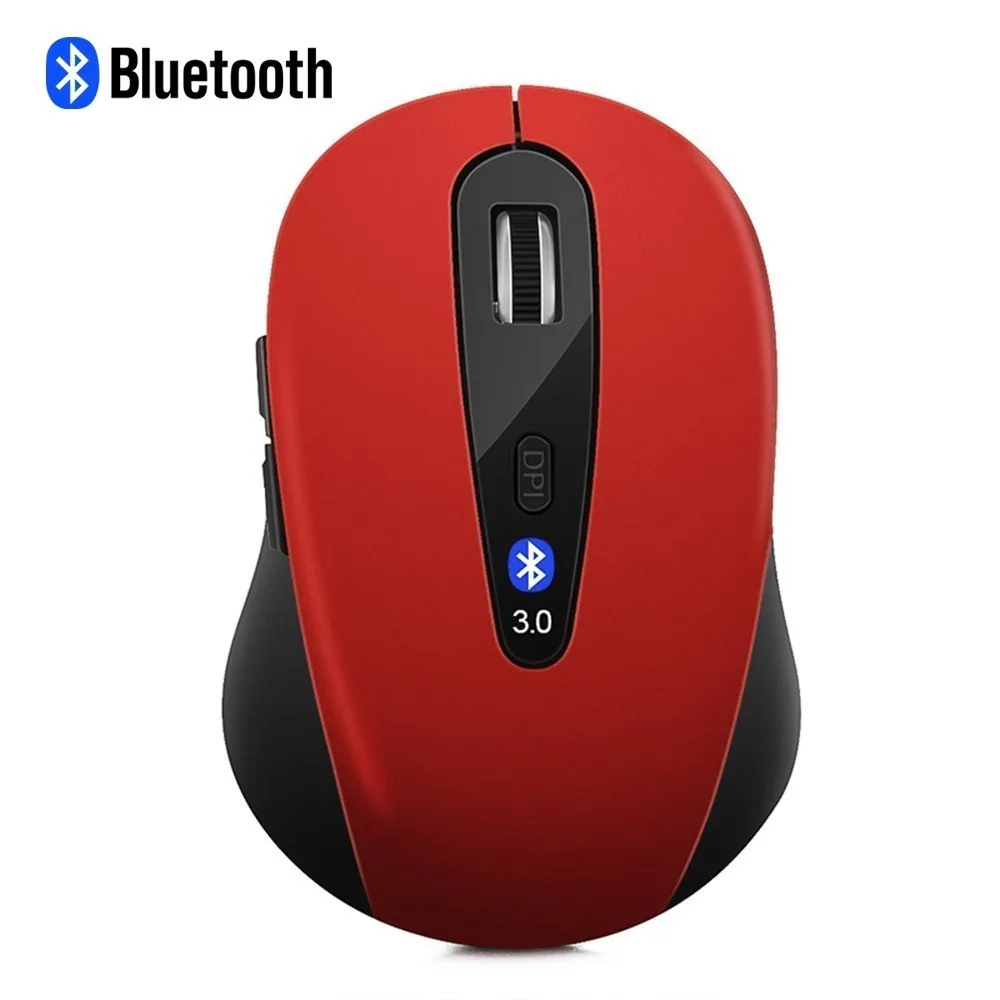 Красный CHYI Bluetooth эргономичная компьютерная мышь Беспроводная оптическая сенсорная игровая мышь 3D Мини 6 кнопок игровые ПК мыши для ноутбука Macbook - Цвет: Красный