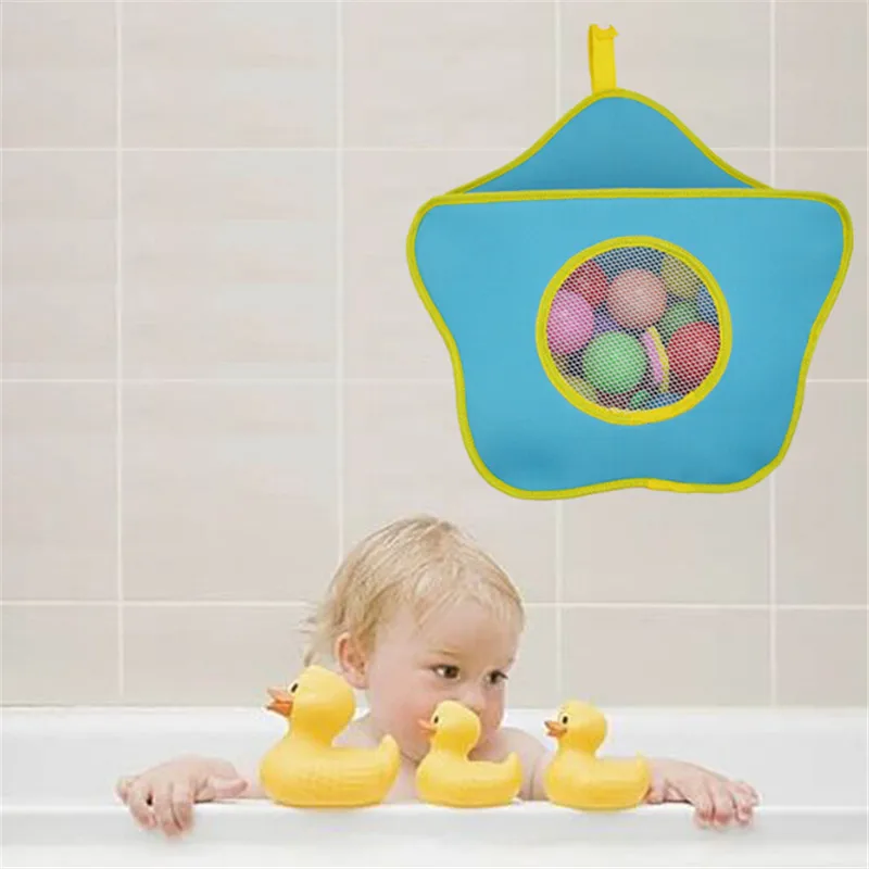 Waterproof Toy Hanging Storage Bag Star Shape Vacuum Bags For Clothes Baby Kids Bath Tub Toys