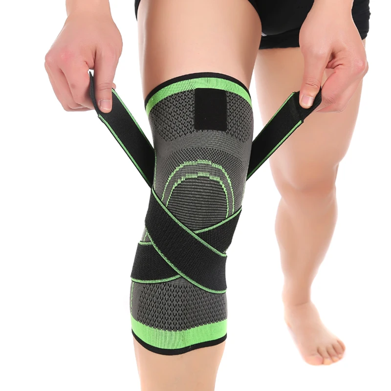 

Sibote 3D Weaving Pressurization Knee Brace Basketball Tennis Hiking Cycling Knee Support Professional Protective Sport Knee Pad
