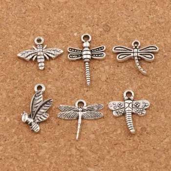 

mix Bee Dragonfly insect Charm Beads 180pcs zinc alloy Pendant LM39 Jewelry DIY Fit Bracelets Necklaces