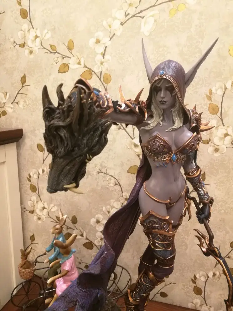 Модель вентиляторов wow Sylvanas Windrunner 66 см высота gk смолы статуя содержит светильник глазная фигура для коллекции