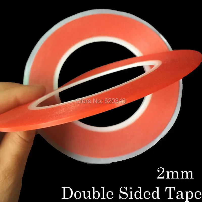 

2 pcs/lot Strong 2mm*25M Choose Acrylic Adhesive Double Sided Tape for iphone Battery Phone Display Lens LCD Screen ,0.2mm Thick