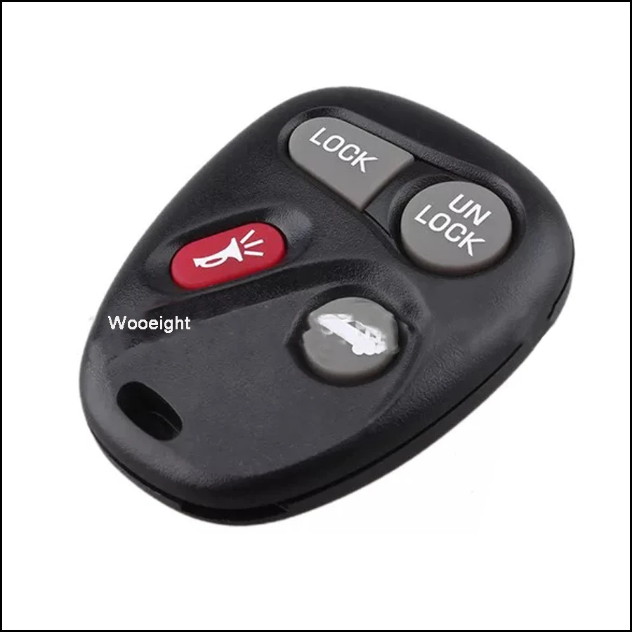 4 Button Remote Car Key Case Shell Fob For Chevrolet Monte Blazer Impala Malibu Corvette GMC Jimmy Safari Rubber Key Cover (4)