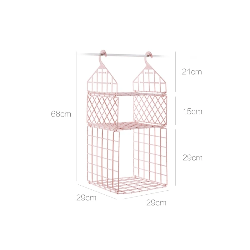 MeyJig шкаф для спальни Органайзер Нижнее белье Бюстгальтер Одежда Брюки галстук стеллаж для хранения Шкаф висячая корзина крючки полка - Цвет: Розовый