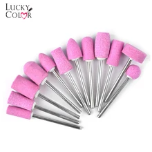 Шт. 12 шт. кварцевые скрабы камень ногтей сверла электрический сменное устройство полировки шлифовальной головки наборы маникюрный набор аксессуары инструмент