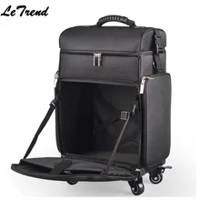 ulti-function Professional Mack-up Rolling Luggage Spinner Cosmetic Case Trolley Carry On Suitcases Wheel Cabin Travel Bag